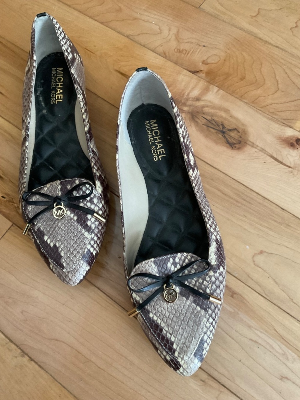 Michael Kors python ballerina flats - Picture 2 of 7